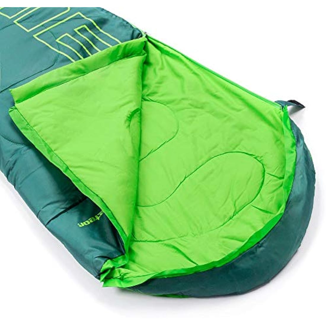 Meteor YMER Kids Sleeping Bag – Lightweight 4-Season Mummy Gear, Green