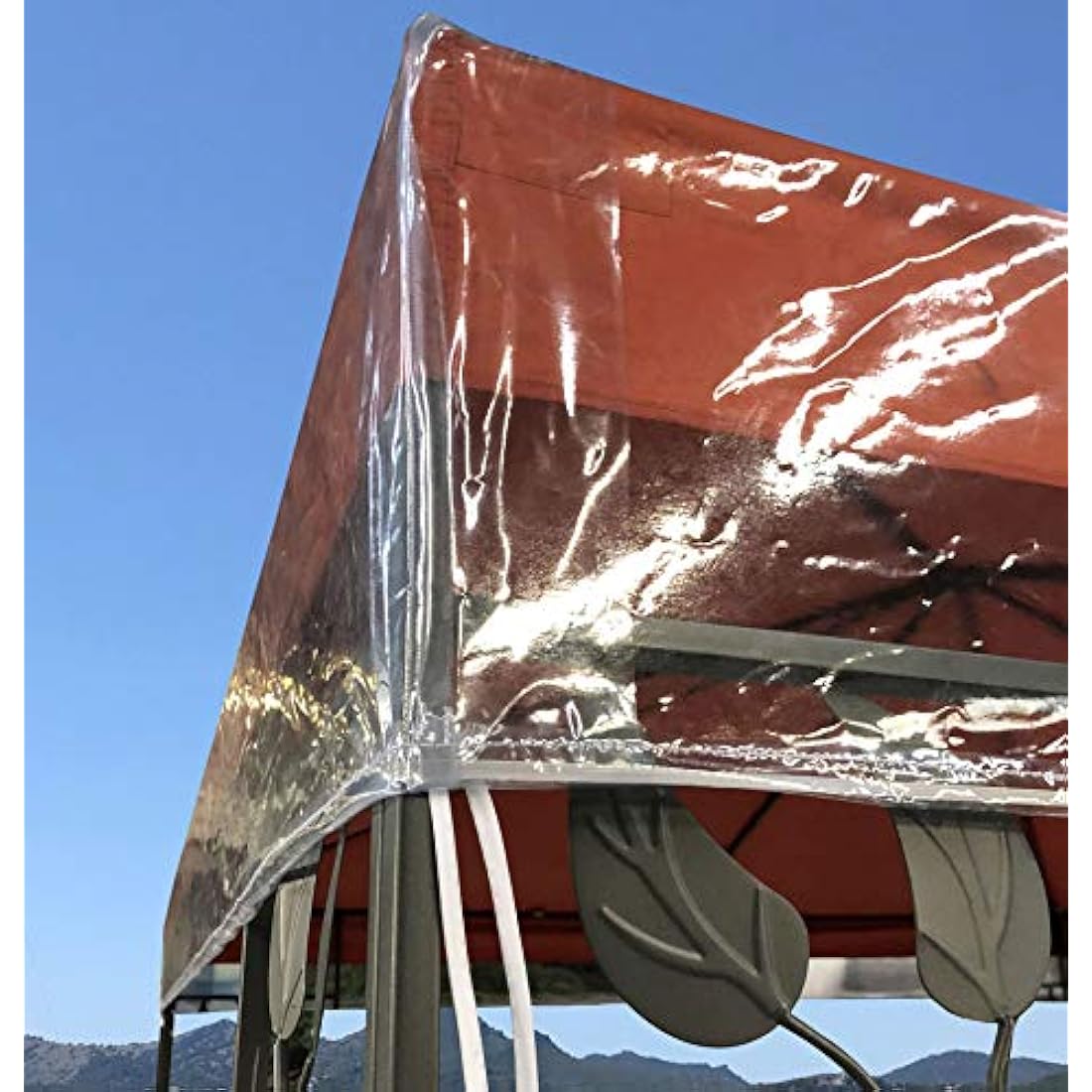 Gazebo Protective Cover – 3x3m Waterproof Transparent PVC