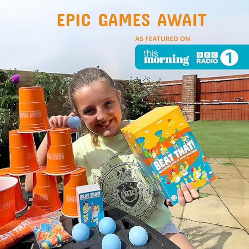 Gutter Games Beat That! – Wacky Family Board Game for Kids and Adults