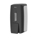 PLUSSEN Wall Mount Soap Dispenser – 800ml No Drill Liquid & Gel, Black