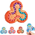Magic Bean Rotating Cube Fidget Toy | 2-in-1 Puzzle Spinner
