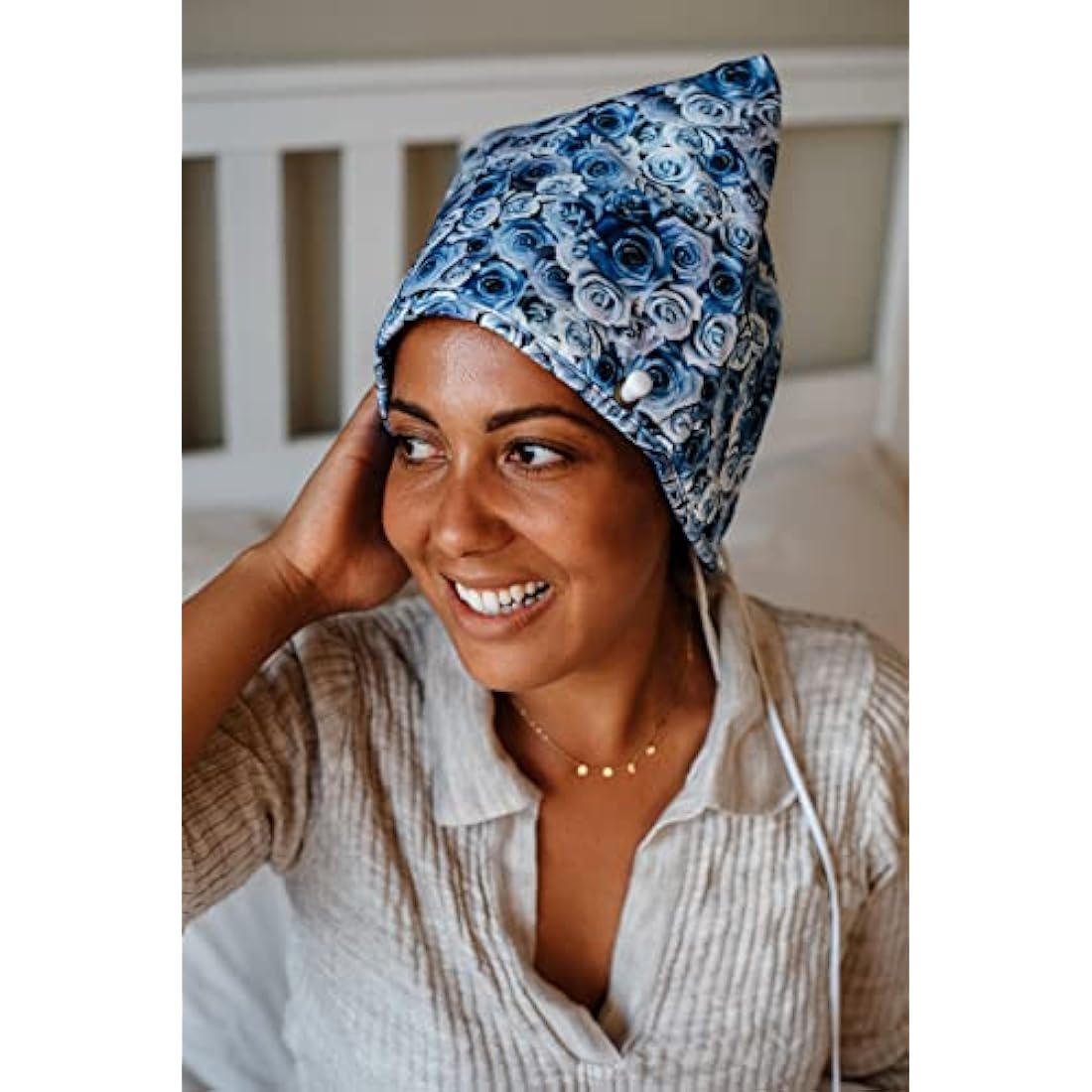 Orchard Howse Heat Cap for Deep Conditioning – Blue Roses Hair Steamer