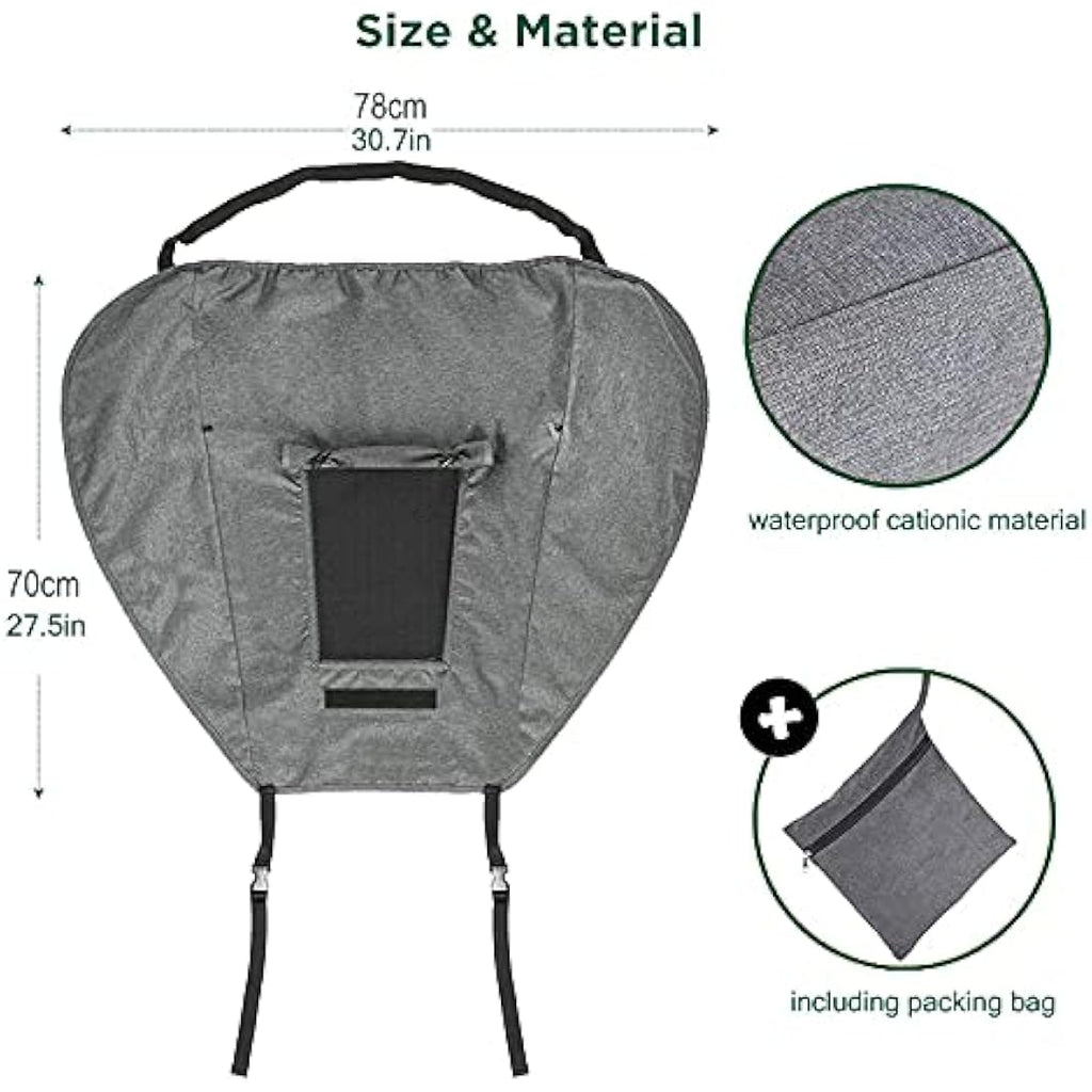 Universal Pram Sunshade – UV 50+ Stroller Cover, Grey