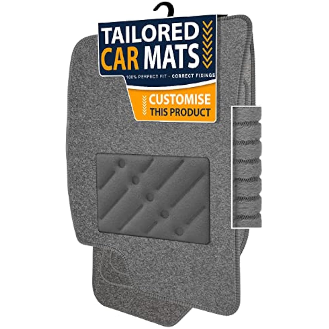 BMW 5 Series (F10/F11) 2013-2016 Tailored Car Mats - Grey Carpet