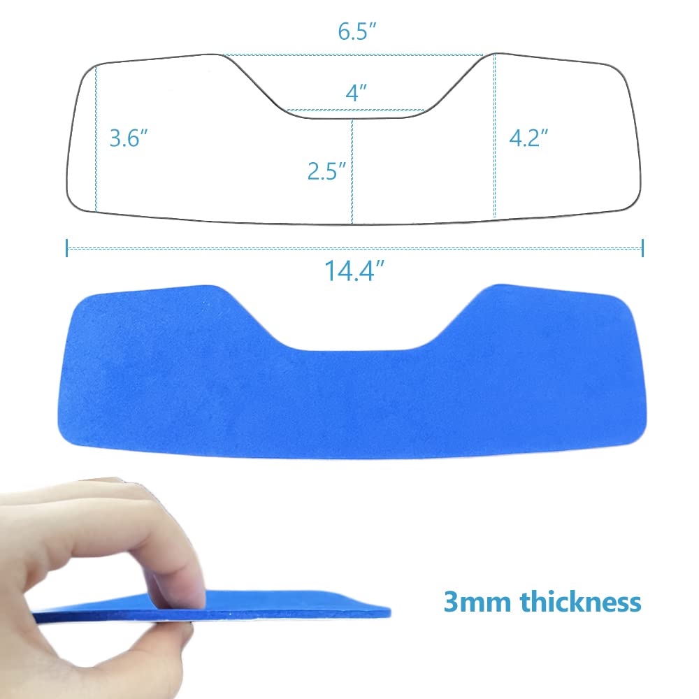 Shower Chair Back Mat, Bath Stool Backrest Non-Slip Cushion EVA Foam Pad with Adhesive for Handicap, Disabled, Elderly Back