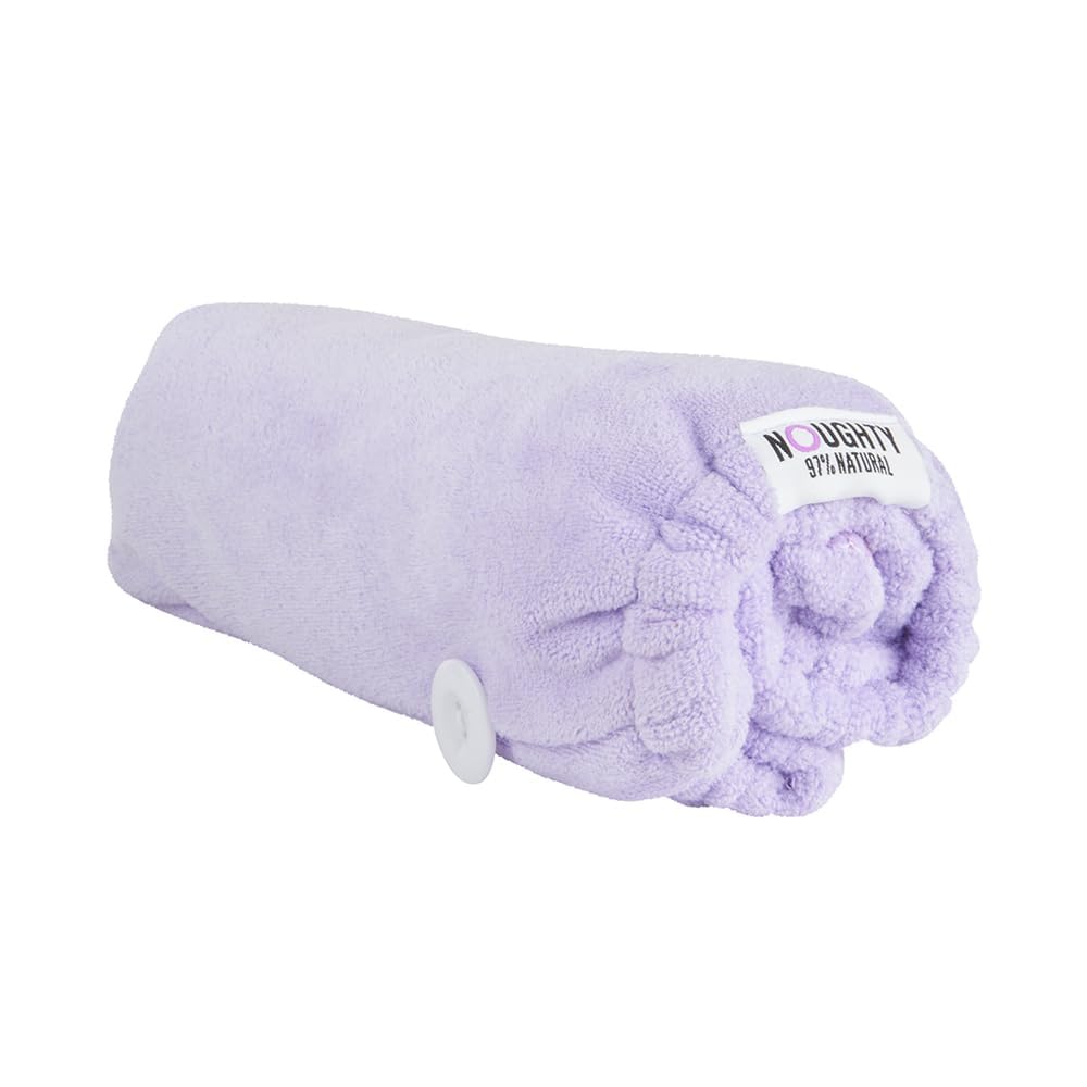Noughty Microfiber Hair Towel – Quick-Dry Anti-Frizz Wrap | Purple