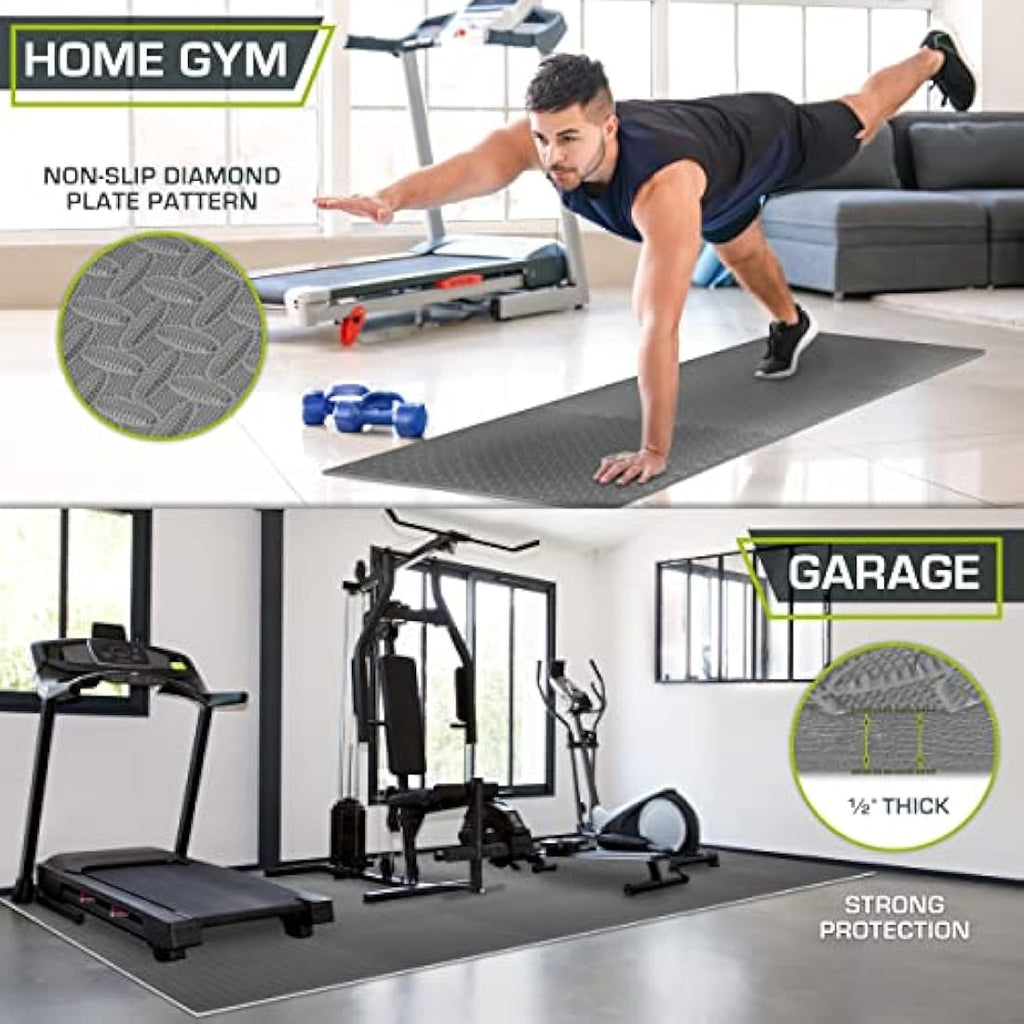 ProsourceFit Puzzle Exercise Mat – 1/2 Inch EVA Foam Gym Tiles, 144 Sq Ft