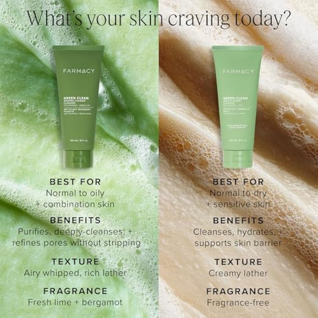 Farmacy Gentle Creamy Face Cleanser – Hydrating Fragrance-Free 150ml