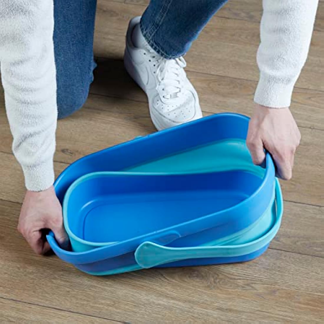 Spontex Ultra Compact Twist Mop and Bucket Set | Self-Wringing Microfibre