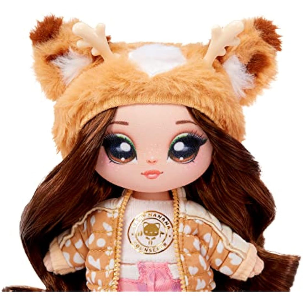 Na Na Na Surprise Camping Myra Woods Deer Plush Fashion Doll with Sleeping Bag