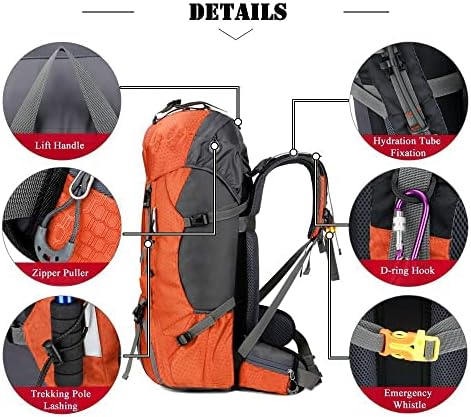 60L Waterproof Hiking Backpack – Lightweight Camping Rucksack