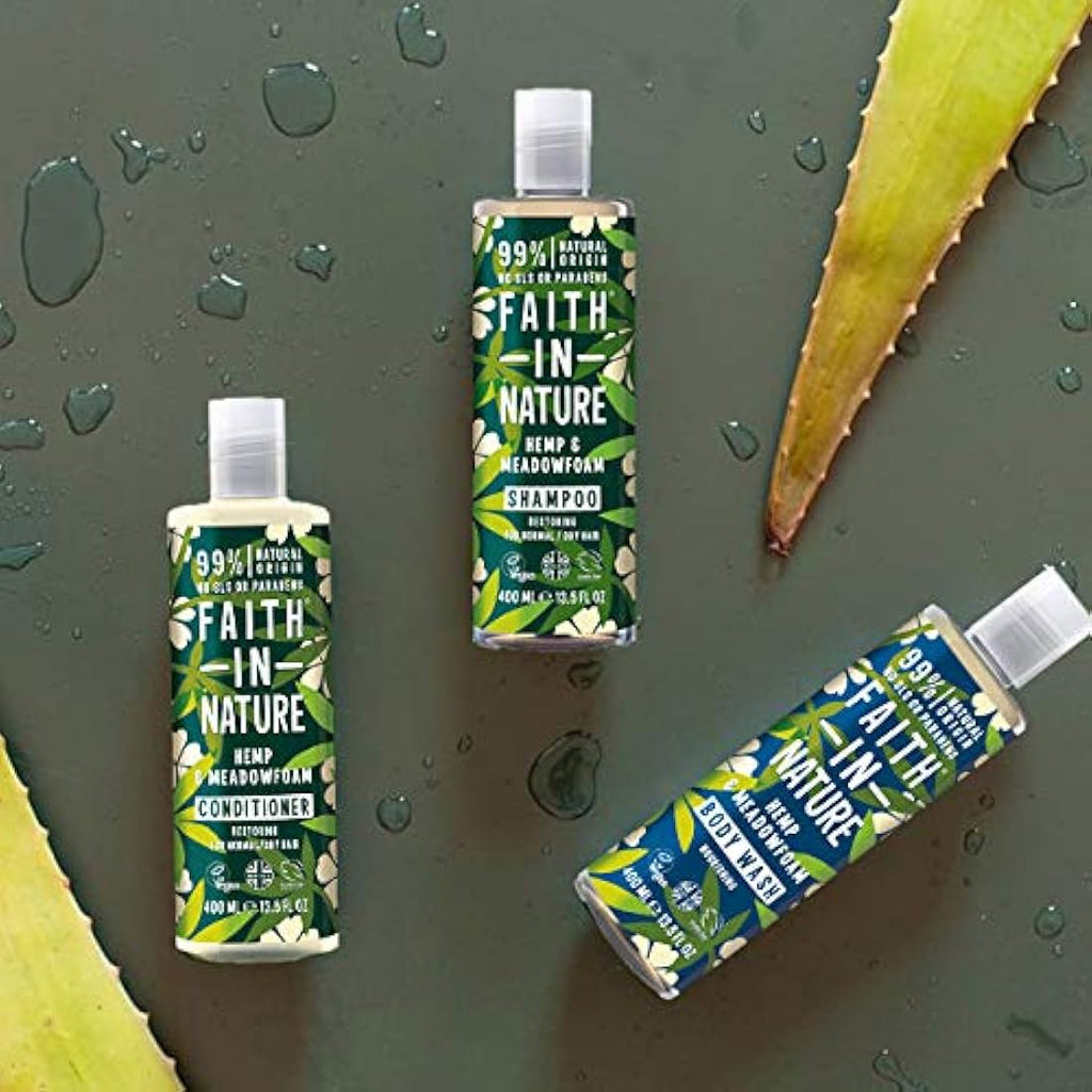 Faith in Nature Hemp & Meadowfoam Conditioner | Natural & Vegan Hair Care