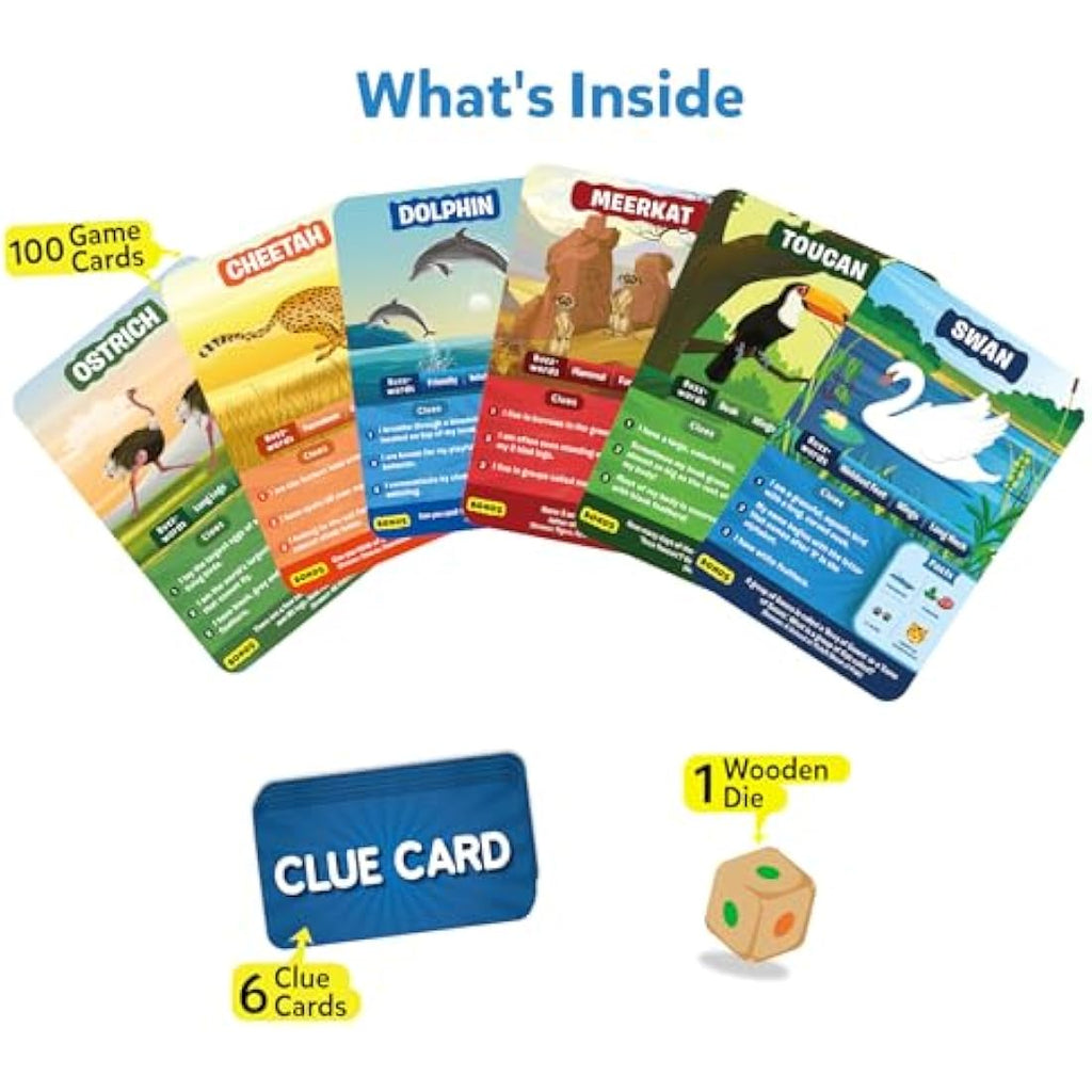 Skillmatics Guess in 10 Animals Megapack | Trivia Card Game for Ages 6+