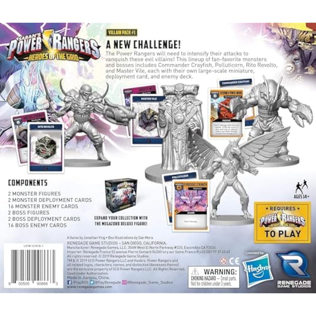 Power Rangers: Heroes of the Grid Villain Pack #1 Board Game Expansion