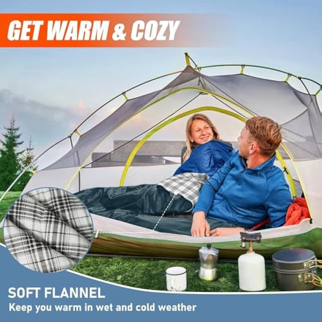MEREZA XL Wide Sleeping Bag | Big and Tall 3-4 Season Cold Weather Gear