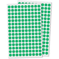 10mm Green Round Dot Stickers - 15,000 Self-Adhesive Labels