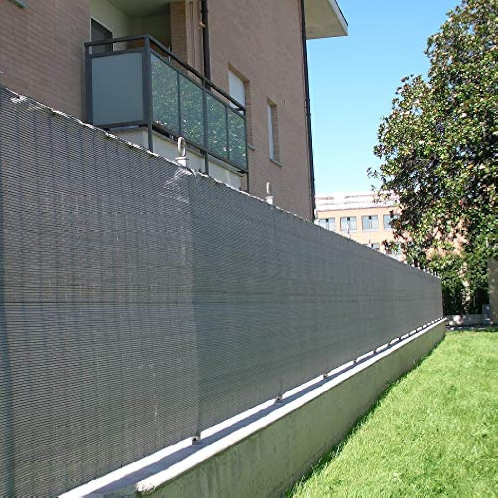 Tenax Soleado Glam Privacy Netting - Grey UV Resistant Mesh - 2x50m