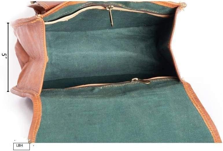 Jolof Store Handmade Goatskin Leather Motorcycle Saddlebags – Set of 2