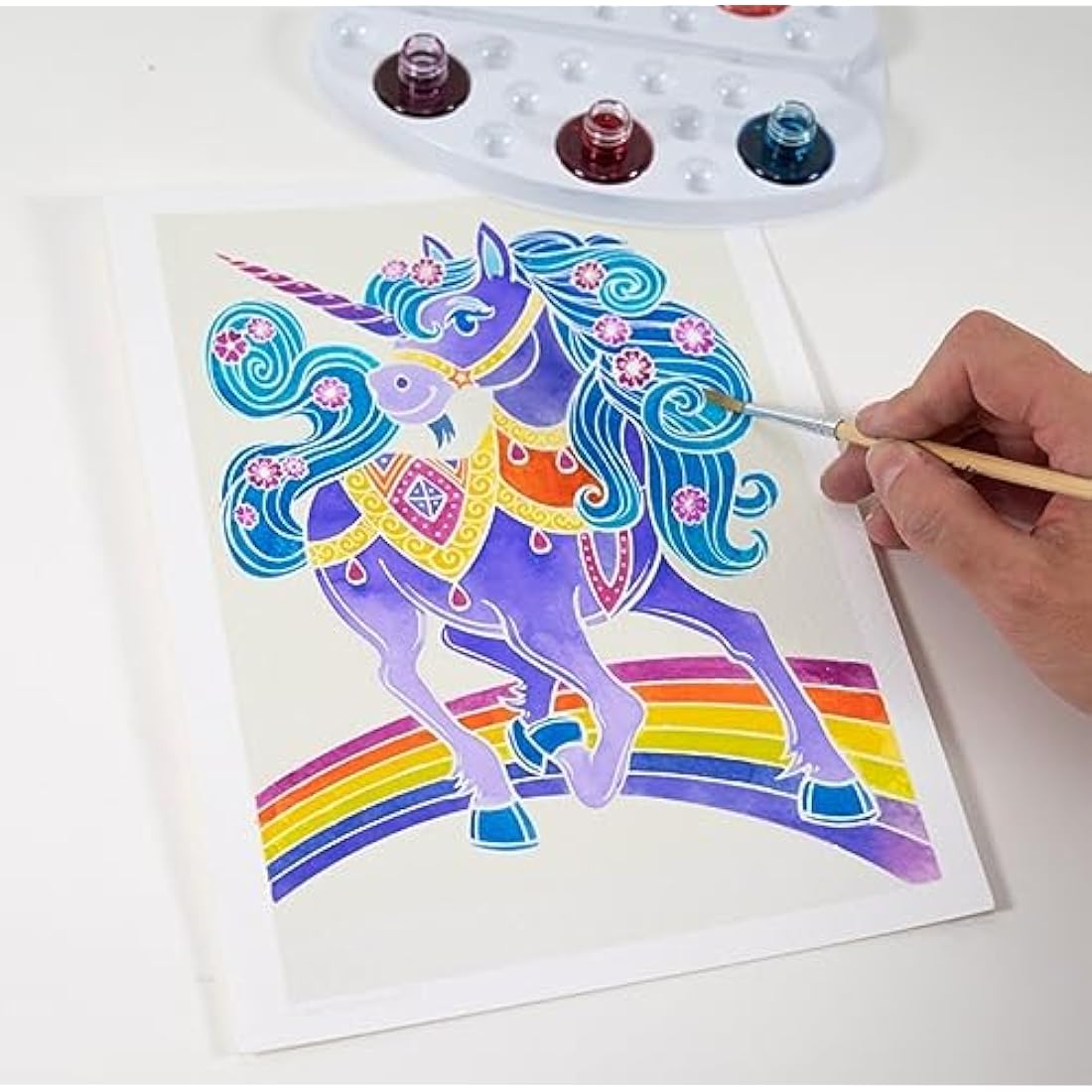 Sentosphère Aquarellum Junior Unicorns Watercolor Painting Art Kit