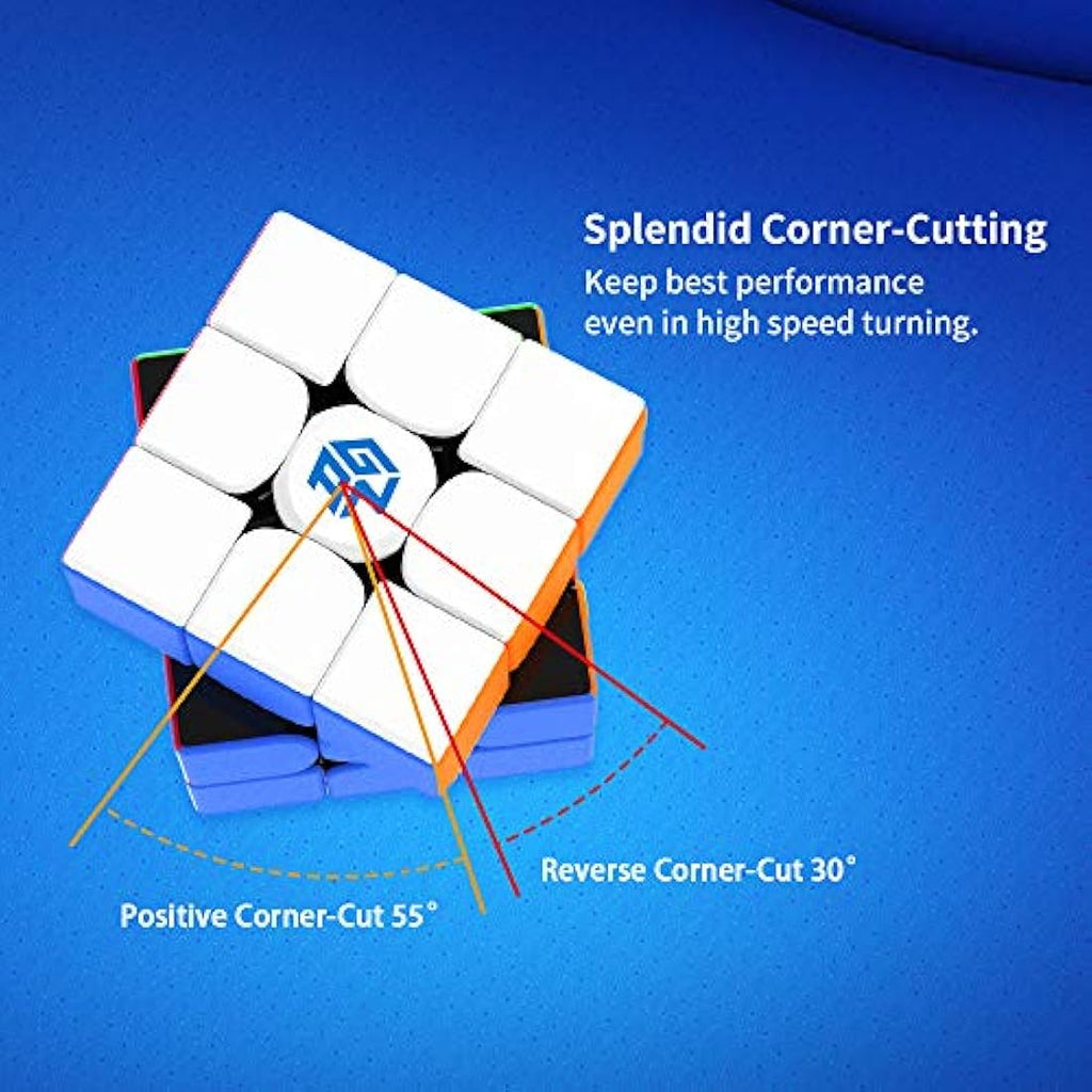 GAN 356 RS 3x3 Speed Cube – Professional Stickerless Puzzle Cube