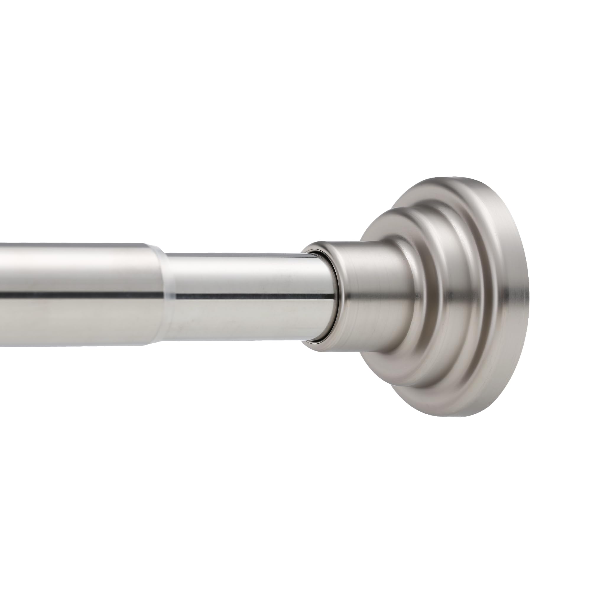 Stainless Steel Tension Shower Curtain Rod – 76-195cm No Drill