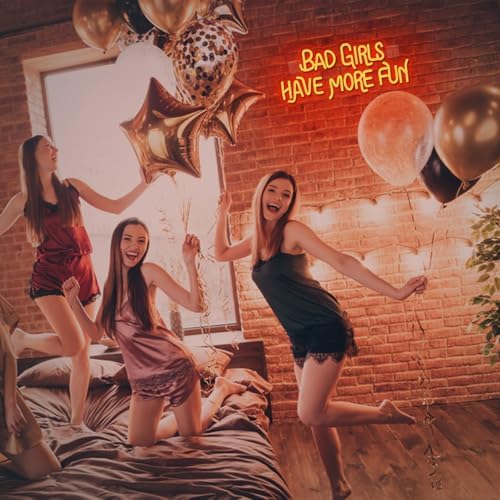 Jolof Store Bad Girls Have More Fun Neon Sign | Red LED Wall Decor