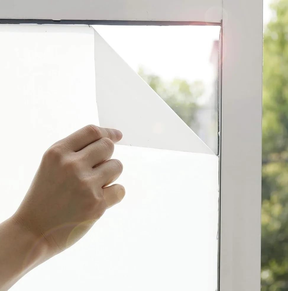 vgoltd Frosted Window Film – Self Adhesive Vinyl Privacy Glass (91cm x 10m)