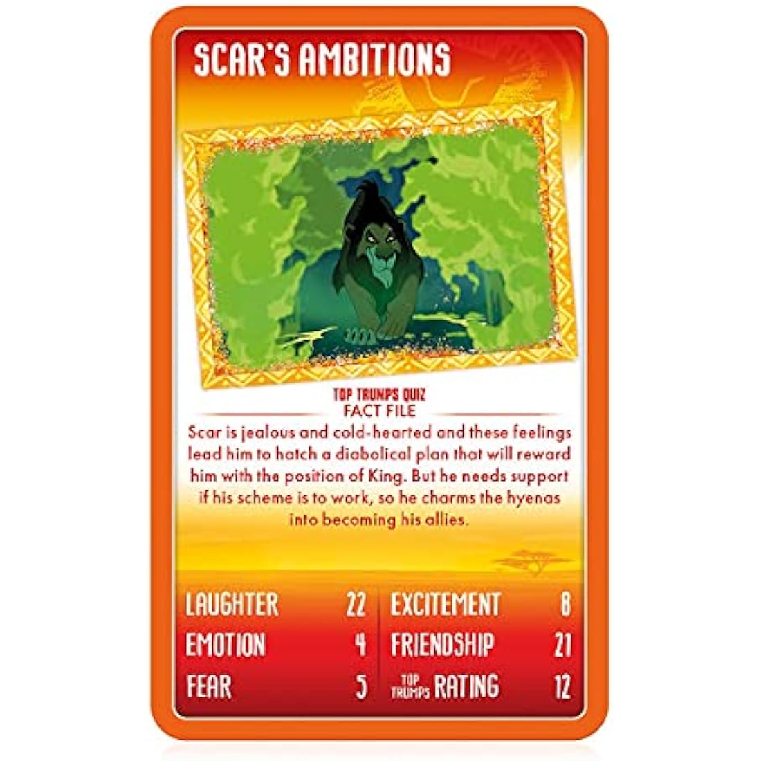 Top Trumps Disney The Lion King Card Game – Educational Toy for Kids