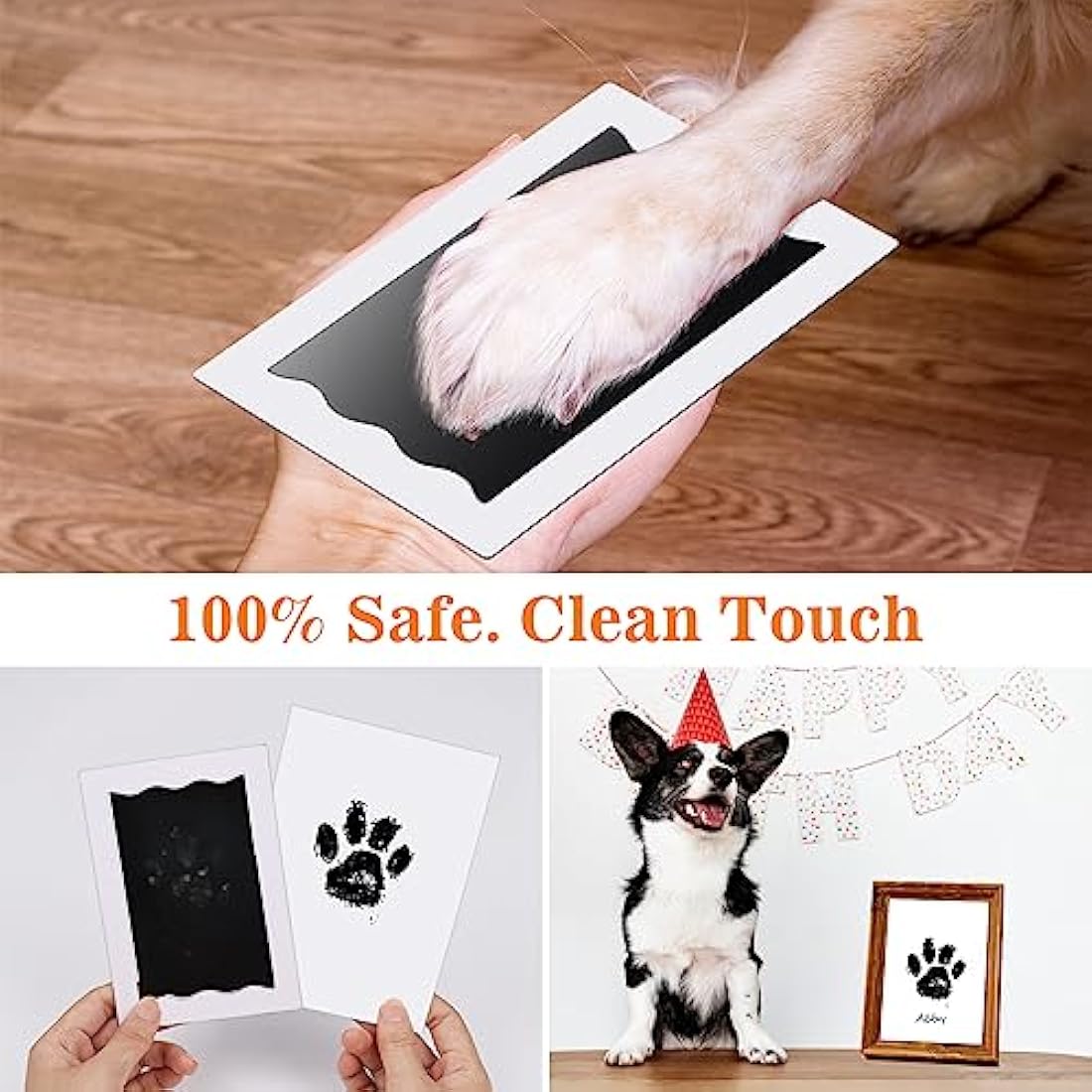 Jolof Store Inkless Paw Print Kit – Baby Handprint and Footprint Set