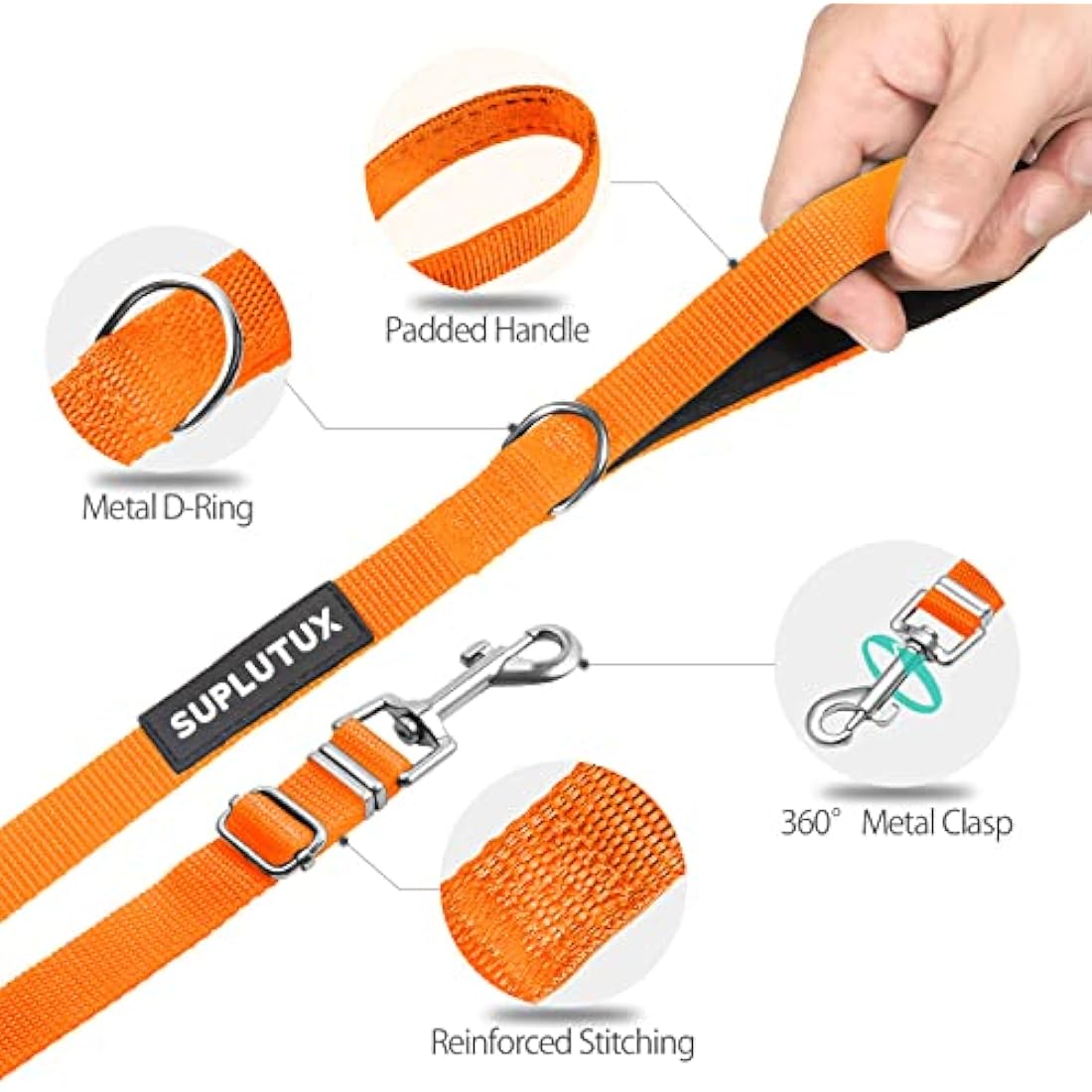 15m Dog Training Lead | 50ft Adjustable Nylon Long Line