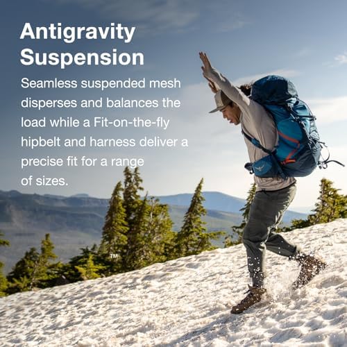 Osprey Atmos AG LT 65 Men's Hiking Backpack – 65L Trekking Pack