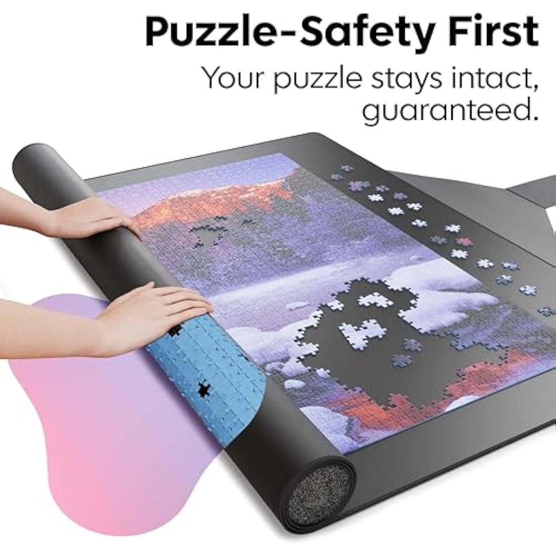 Puzzlup Jigsaw Puzzle Mat – 3000 Piece Non-Slip Neoprene Roll Up Mat