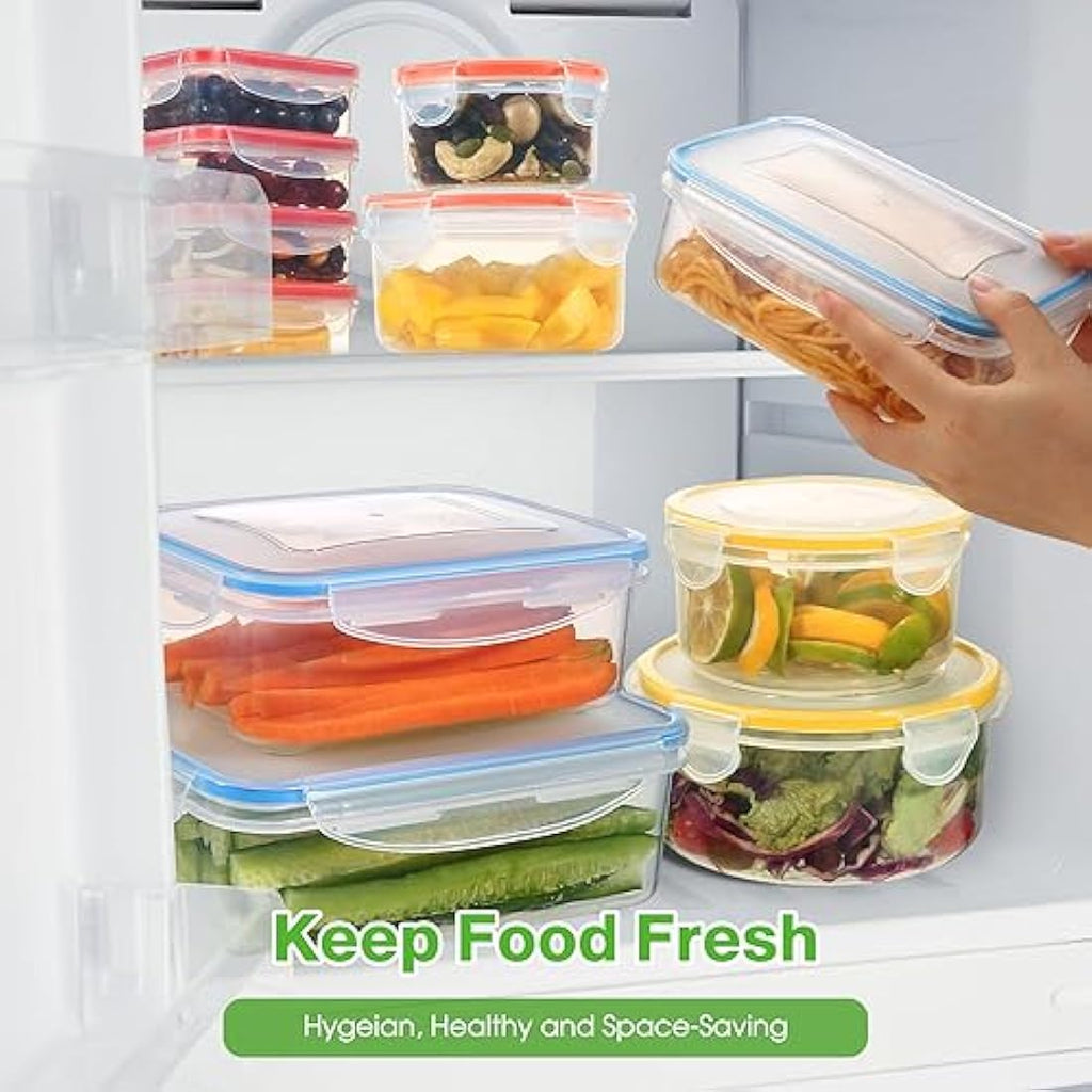 YASHE 50-Piece Airtight Food Storage Containers | Leakproof Meal Prep Set