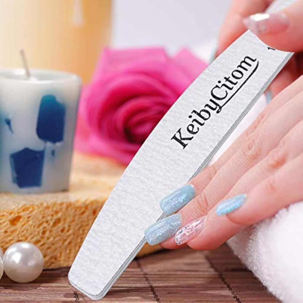 Professional Nail Files – 16 Pcs 100/180 Grit Emery Boards