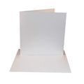 50 Pack White 6x6 Card Blanks & Envelopes - 300gsm Cardstock