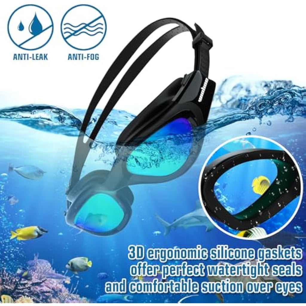 Polarized Swimming Goggles | Anti-Fog UV Protection Adult Goggles
