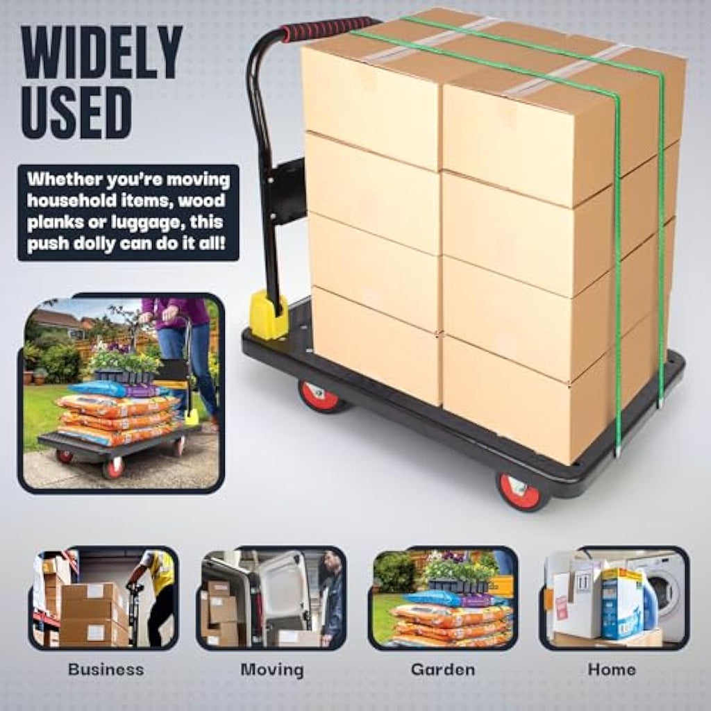 Heavy Duty Platform Truck - 400kg Folding Utility Trolley