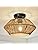 Rattan Ceiling Light – Hand-Woven Boho Farmhouse Chandelier