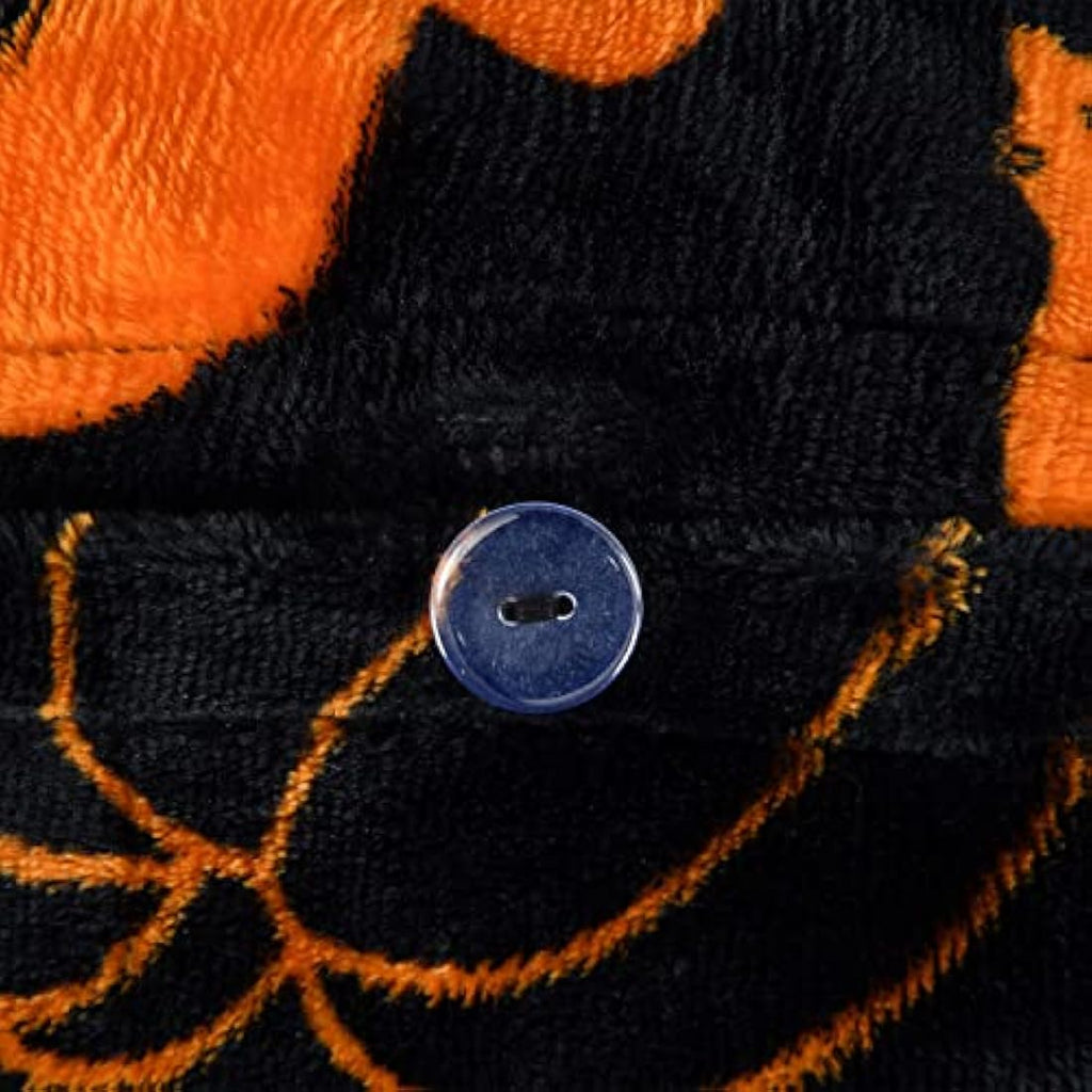 Sleepdown Halloween Spooky Ghost Flannel Fleece Reversible Duvet Set