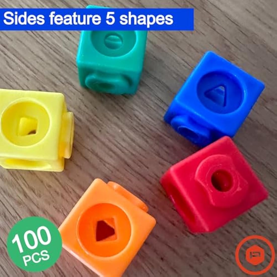 Jolof Store Maths Cubes – 100-Piece STEM Linking Cubes for Learning