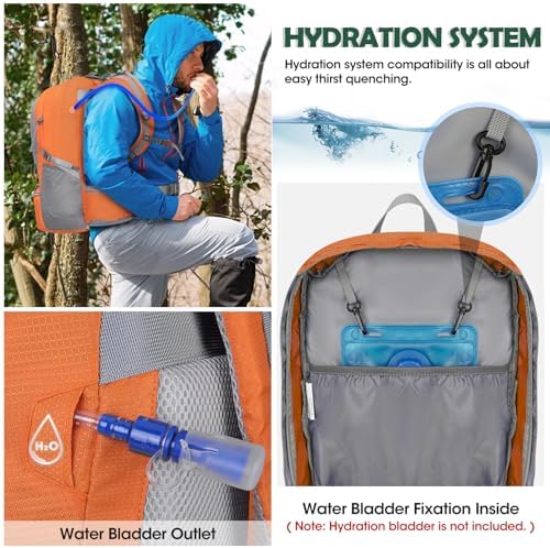 50L Hiking Backpack – Waterproof Camping Rucksack with Shoe Pocket