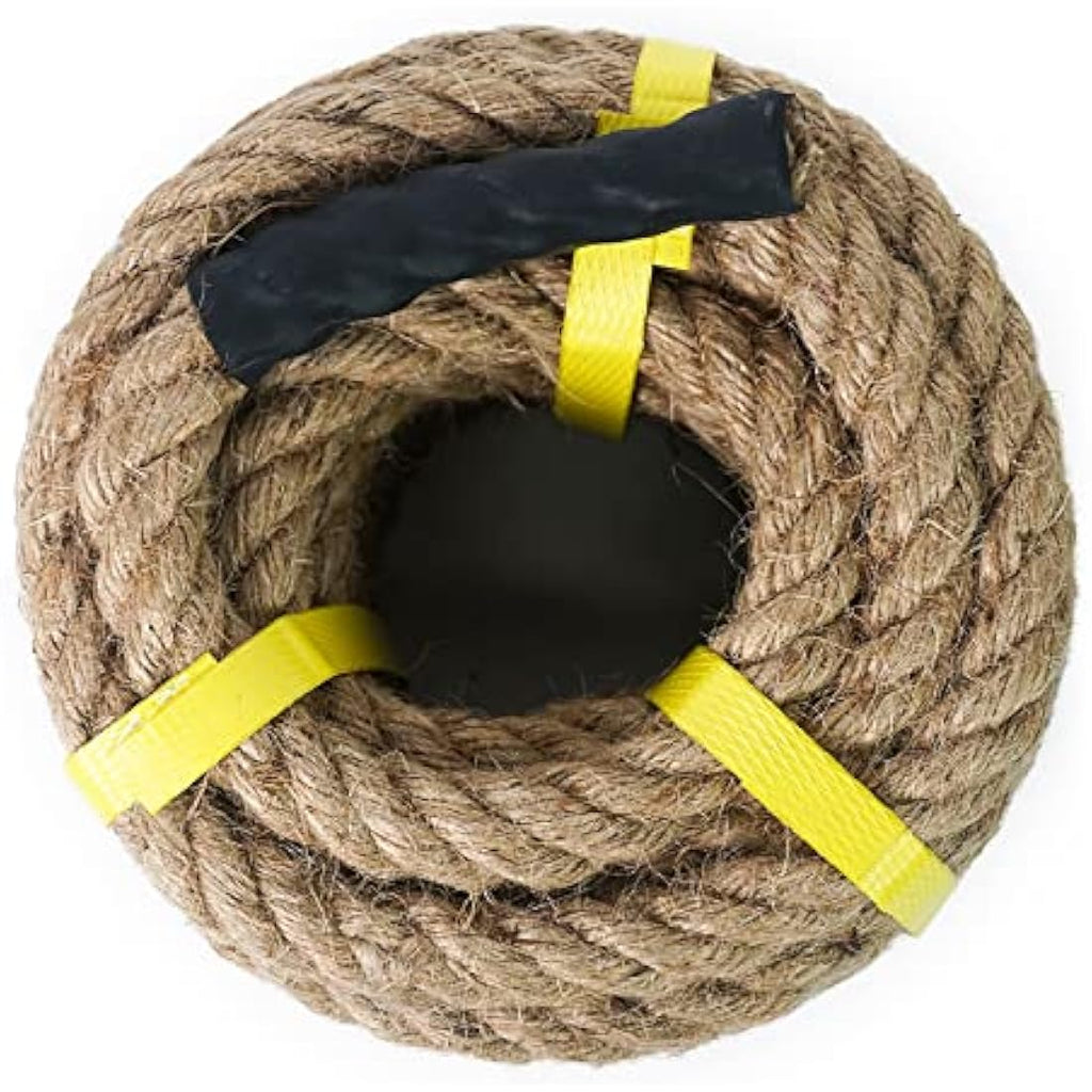Heavy Duty Jute Rope – 40mm Natural Twisted Hemp Rope, 8m