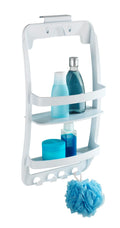 WENKO Universal Bathroom Rack – 2-Tier Hanging Shower Caddy, White