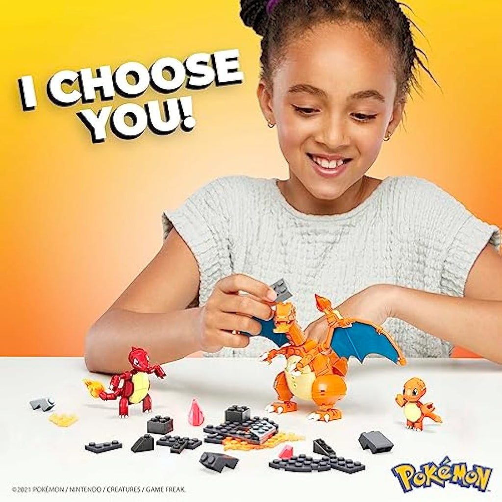 MEGA Pokémon Charmander Evolution Building Set - 3 Poseable Figures