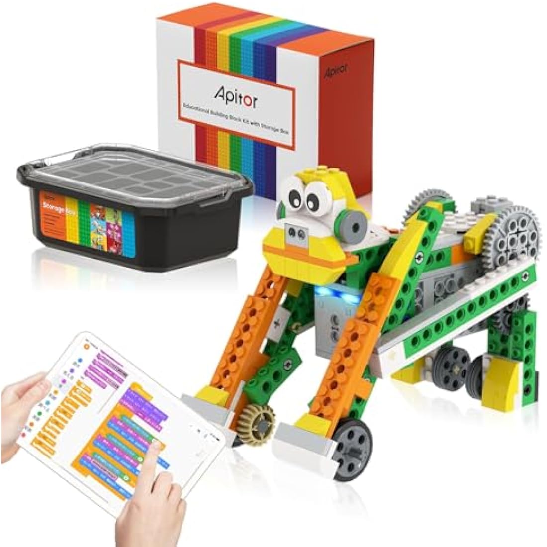 Apitor Robot Q 20-in-1 STEM Coding Kit – Programmable Robotics Toy