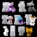 EPODA Animal Resin Moulds - 6-Piece Silicone DIY Craft Casting Set