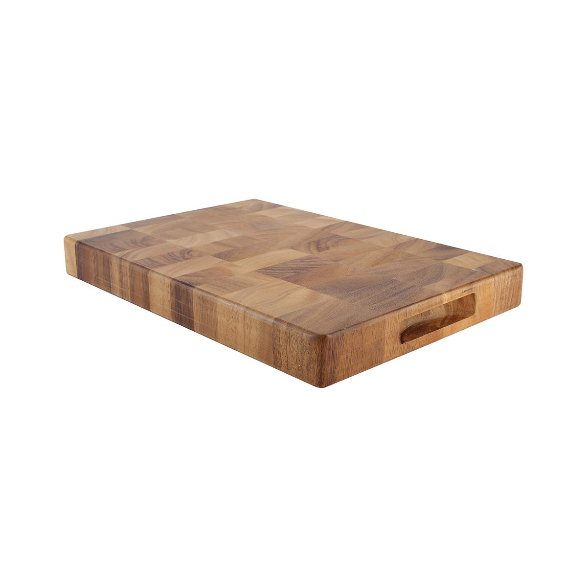 T&G Tuscany Acacia Wood End Grain Chopping Board with Finger Grooves