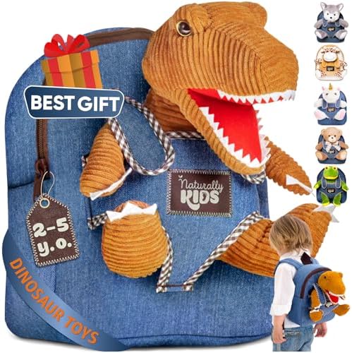 Jolof Store Toddler Backpack with Stuffed Animal Plush Toy for Kids