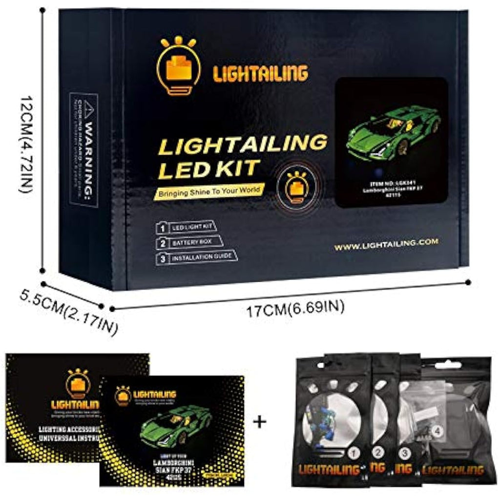 Lightailing LED Light Kit for Technic Sian FKP 37 - Model 42115