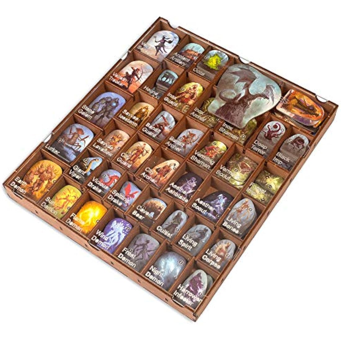 Smonex Wooden Gloomhaven Board Game Organizer and 4 Player Boards